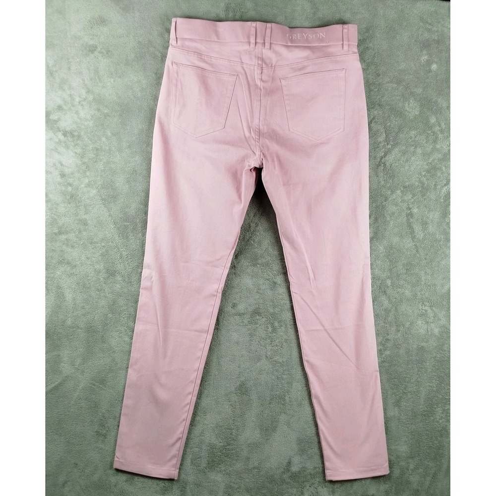 Greyson Pants Mens 33x32 Quartz Pink Armonk 5 Pocket Trouser Chino Golf $195 NWT - Picture 3 of 16